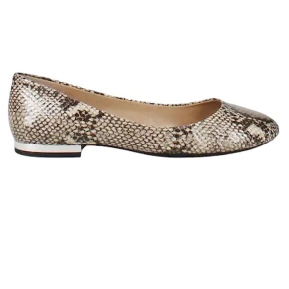 NWOB Jessica Simpson Snake Print Ginly Slip On Round Toe Ballet Flat Size 8M - Picture 2 of 16